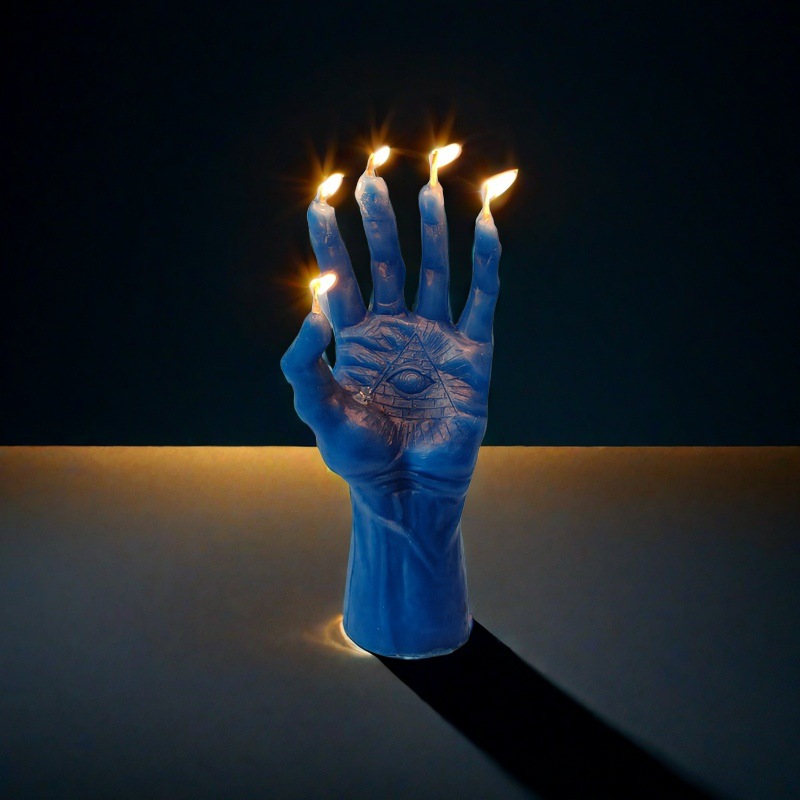 Burning finger candle props decoration