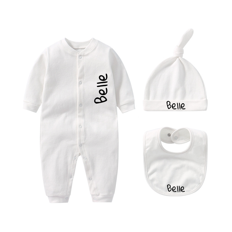 Customized baby cotton bodysuit set