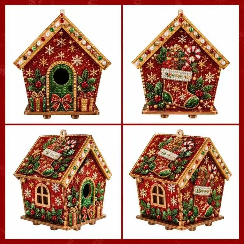 Wooden Pearl Christmas House