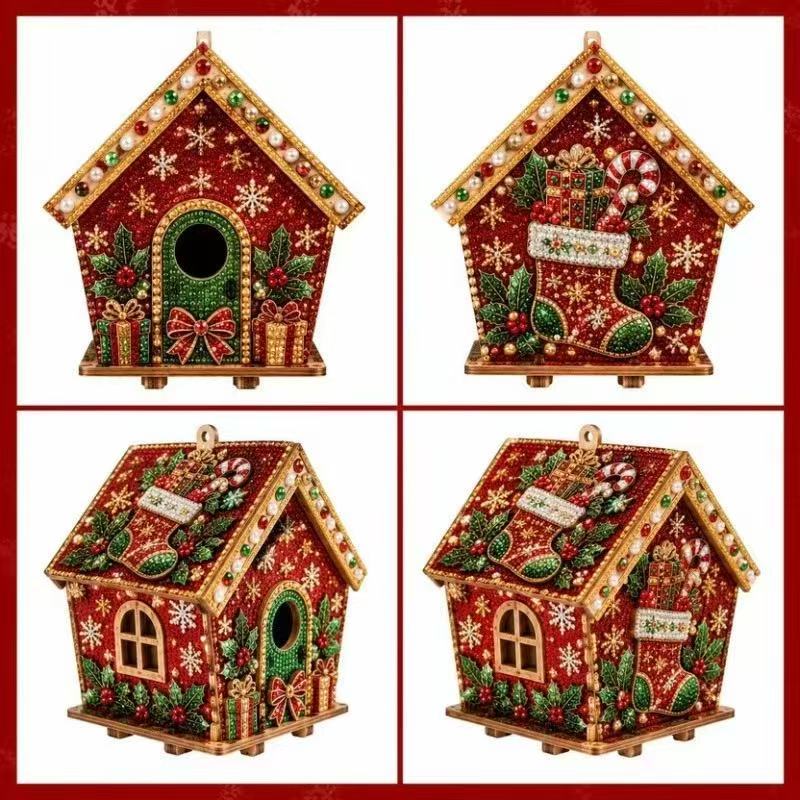 Wooden Pearl Christmas House