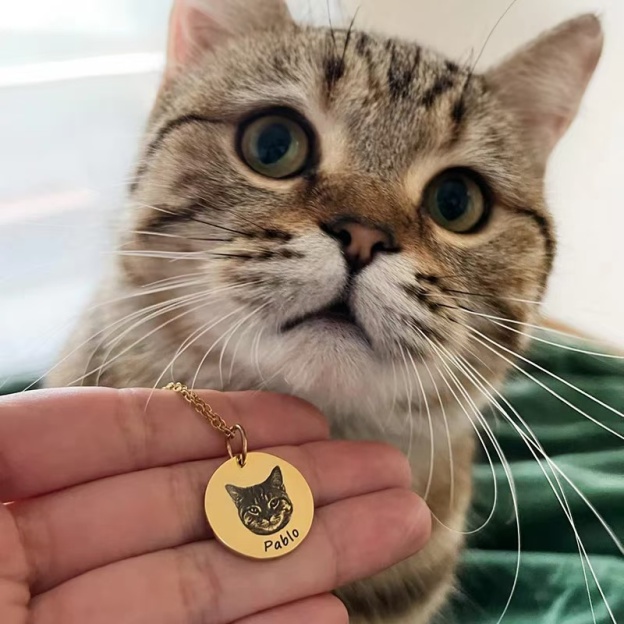 Custom Pet Portrait Necklace