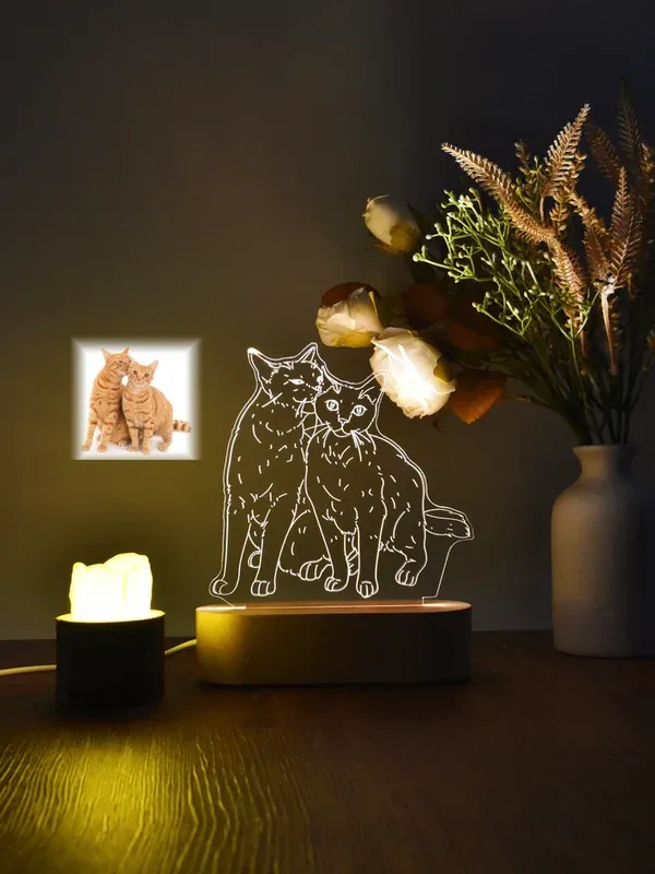 Creative 3D Night Light Holiday Gift DIY
