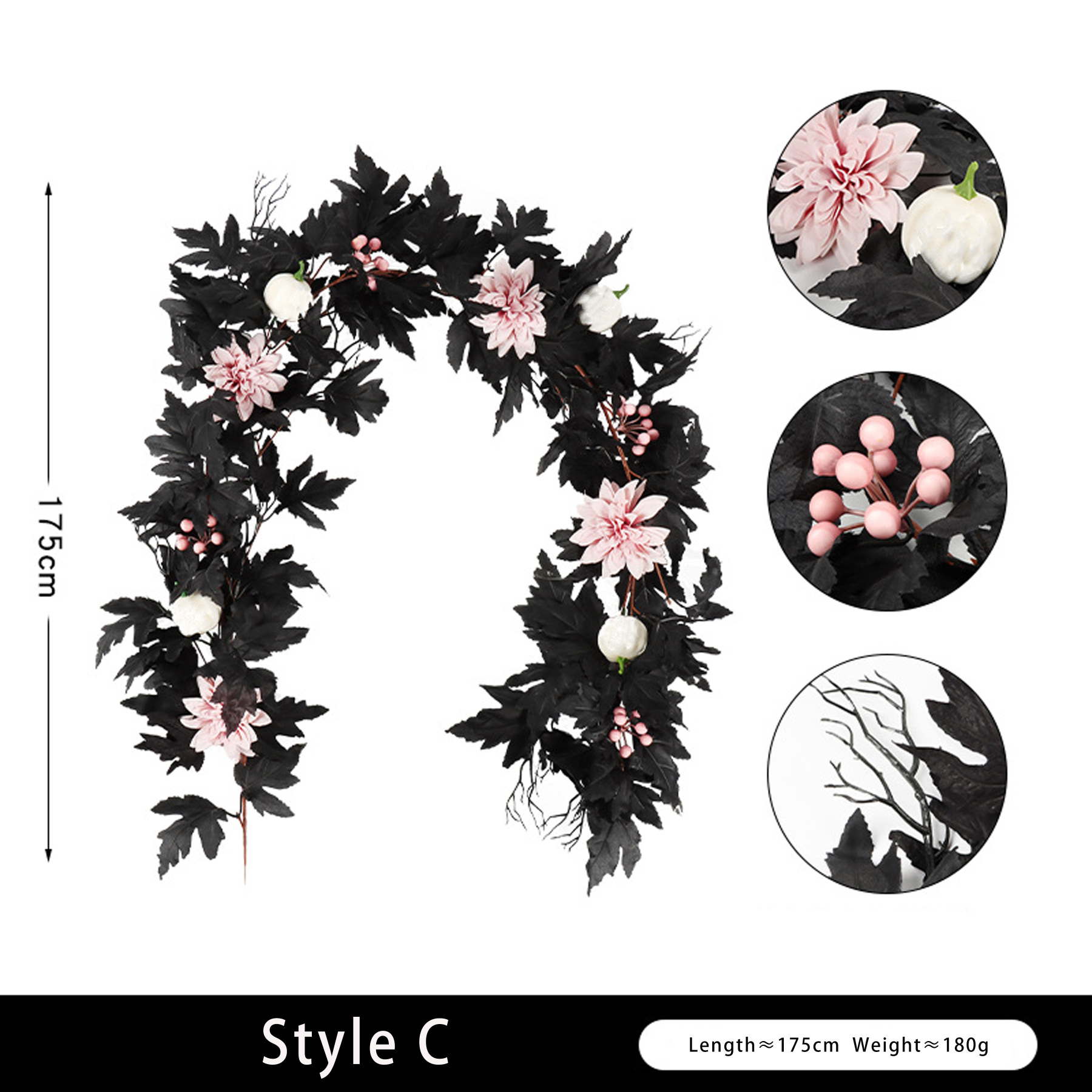 Simulation maple leaf decoration party rattan