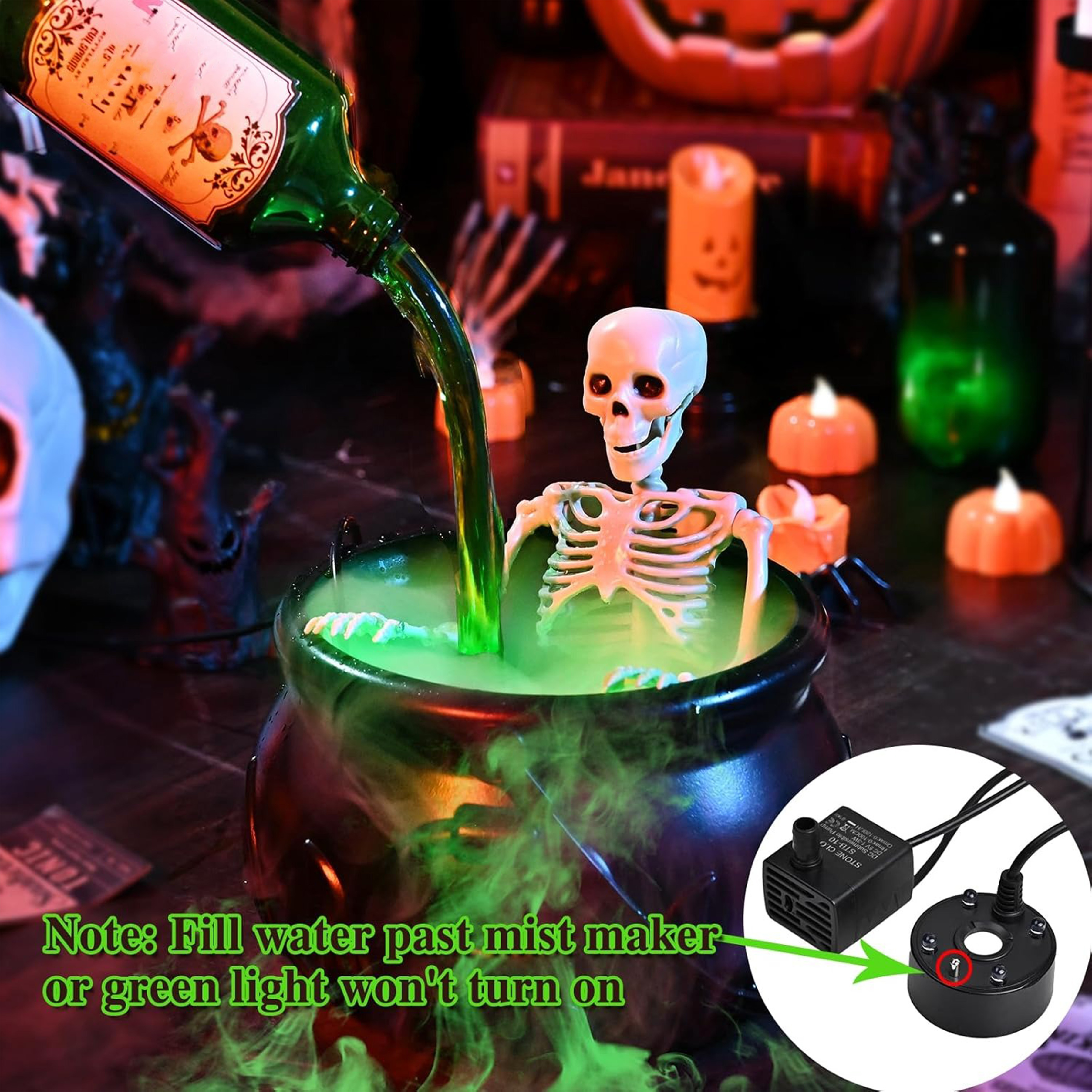 Halloween Gift Flame Witch Bucket