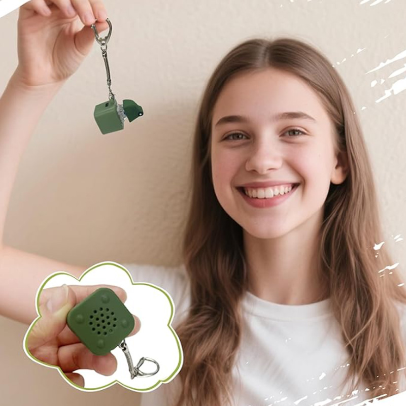 Stress relief frog keychain