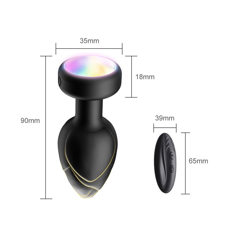 LED Light Silicone Butt Plug
