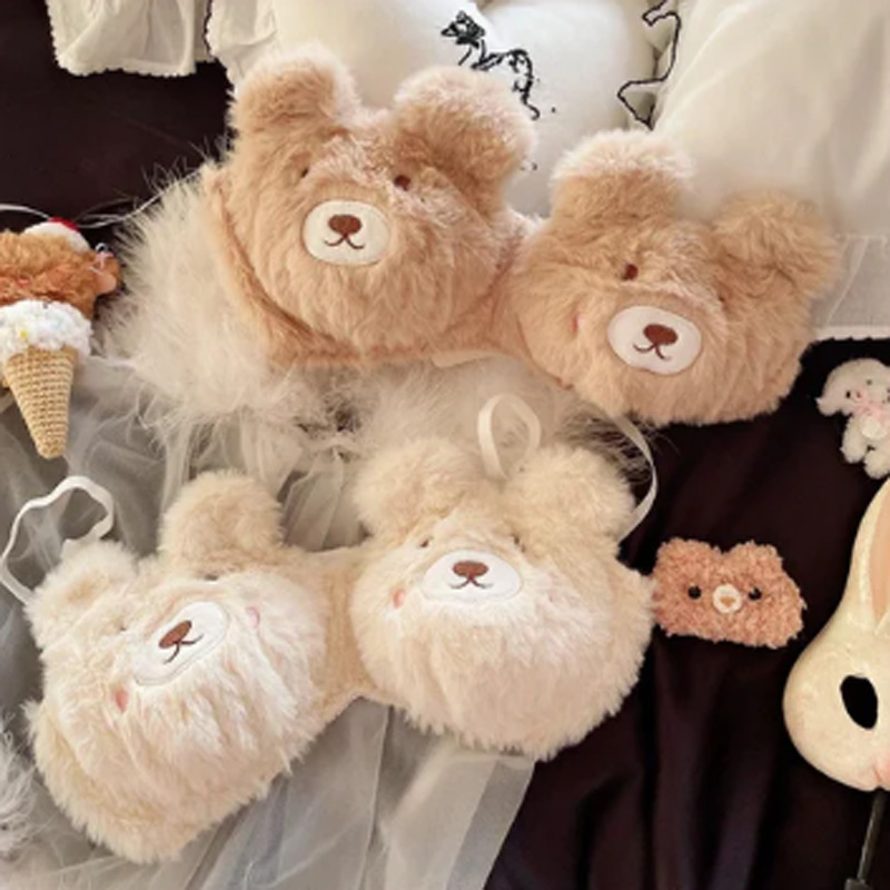 Winter Cream Bear Underwear Set