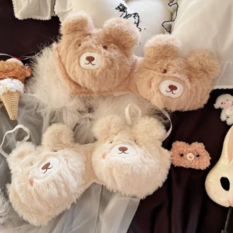 Winter Cream Bear Underwear Set