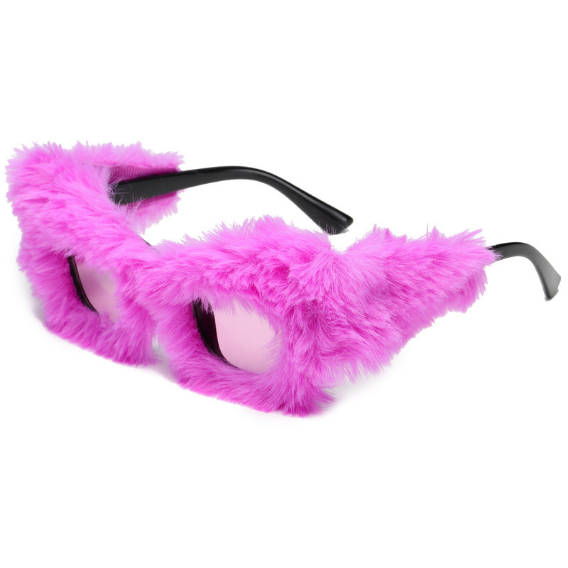 Plush Square Frame Sunglasses
