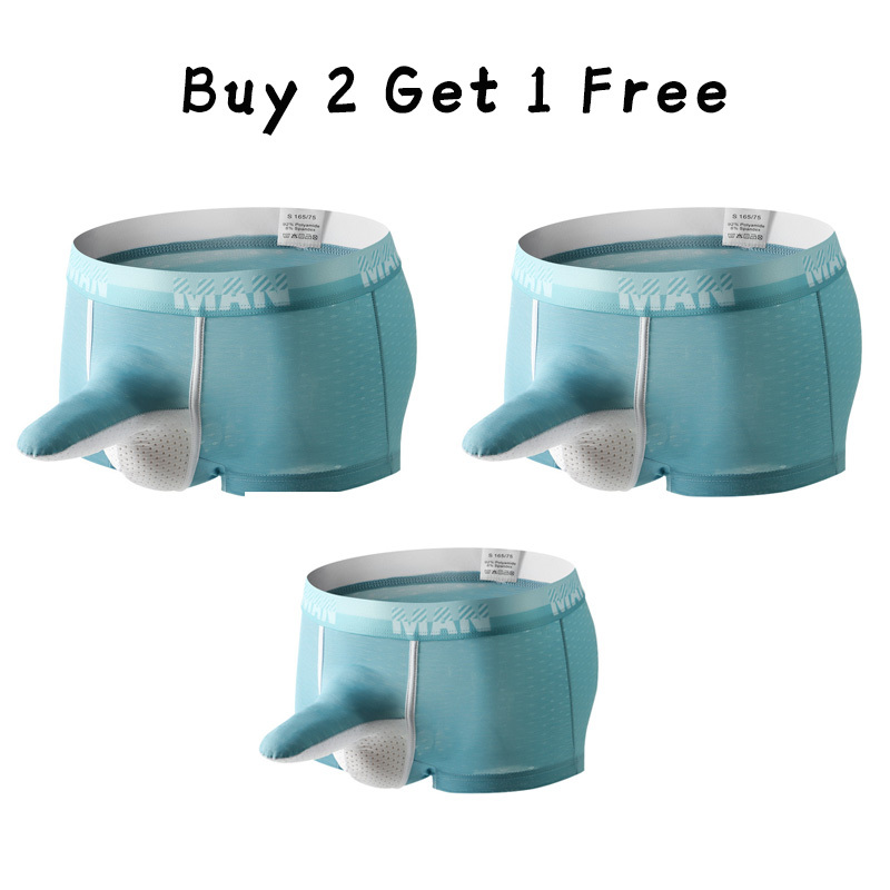 Men's breathable ice silk underwear