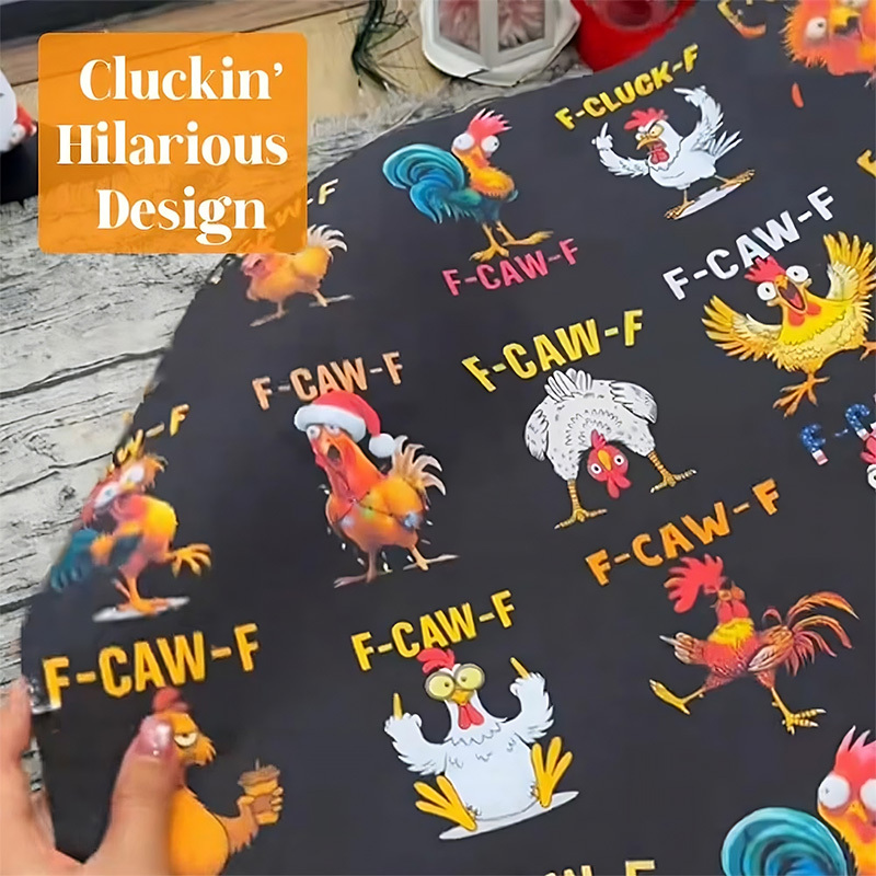 Funny Chick Christmas Wrapping Paper