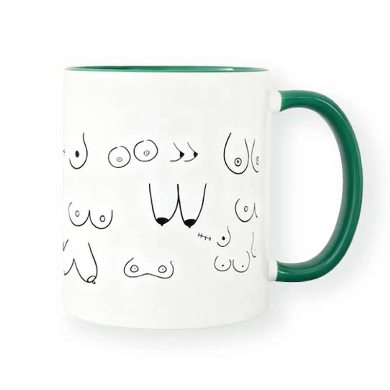Interesting black line mug