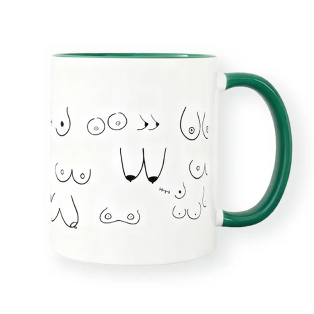Interesting black line mug