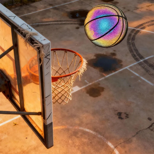 glow-in-the-dark basketball