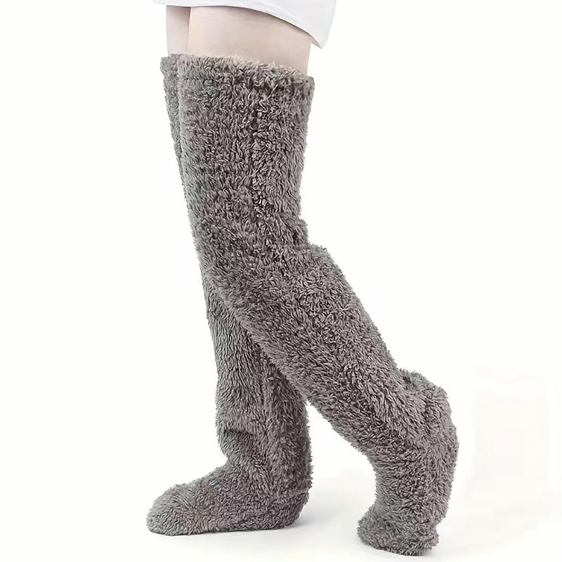 High-top thermal knee socks