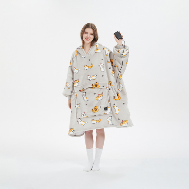 Double-layered thickened lazy-person pajamas