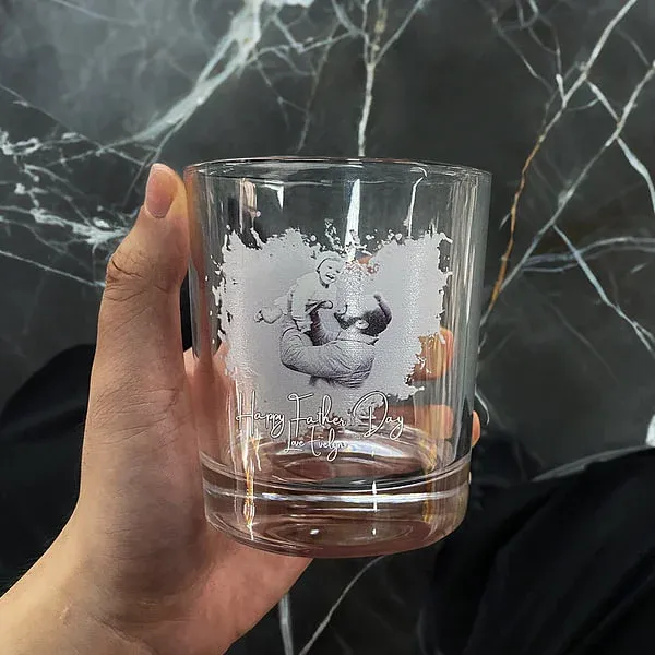 Personalized whiskey glass