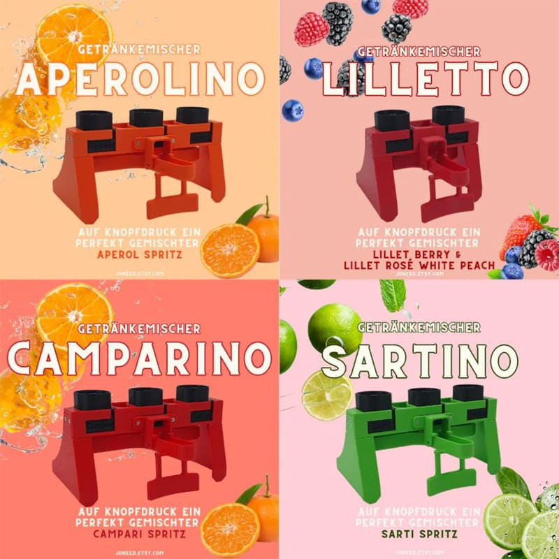 Creative beverage mixing device