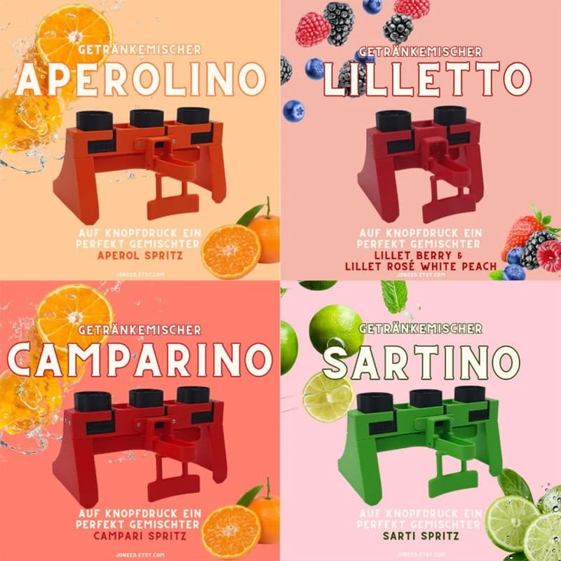 Creative beverage mixing device