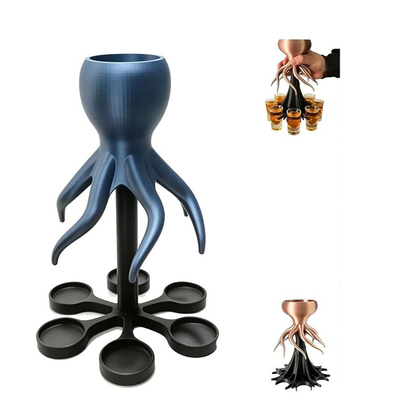 3D Printed Octopus-Shaped Beverage Dispenser