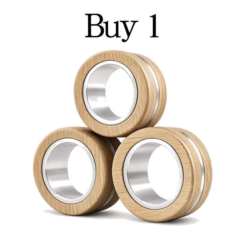 Magnetic decompression fidget spinner