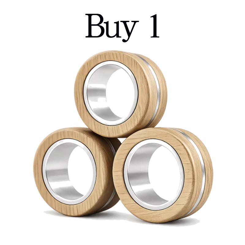 Magnetic decompression fidget spinner