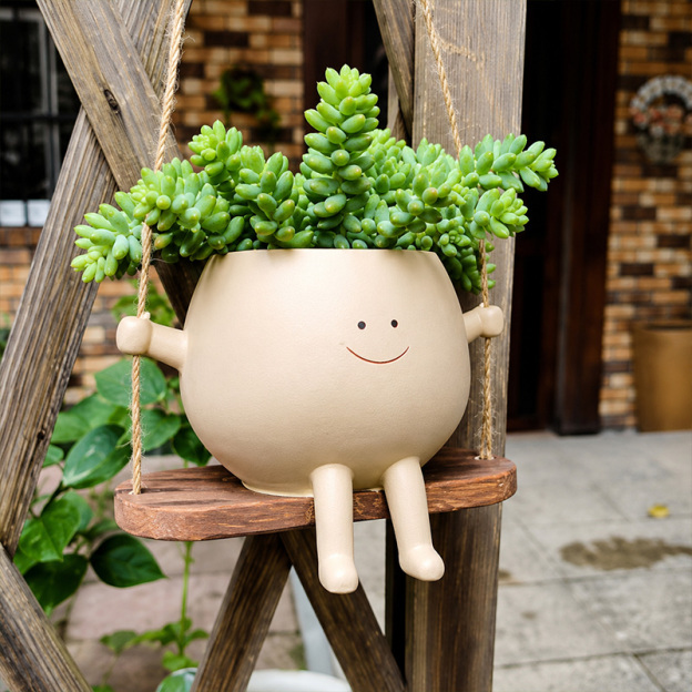 Cute Cartoon Rocking Chair Flower Pot