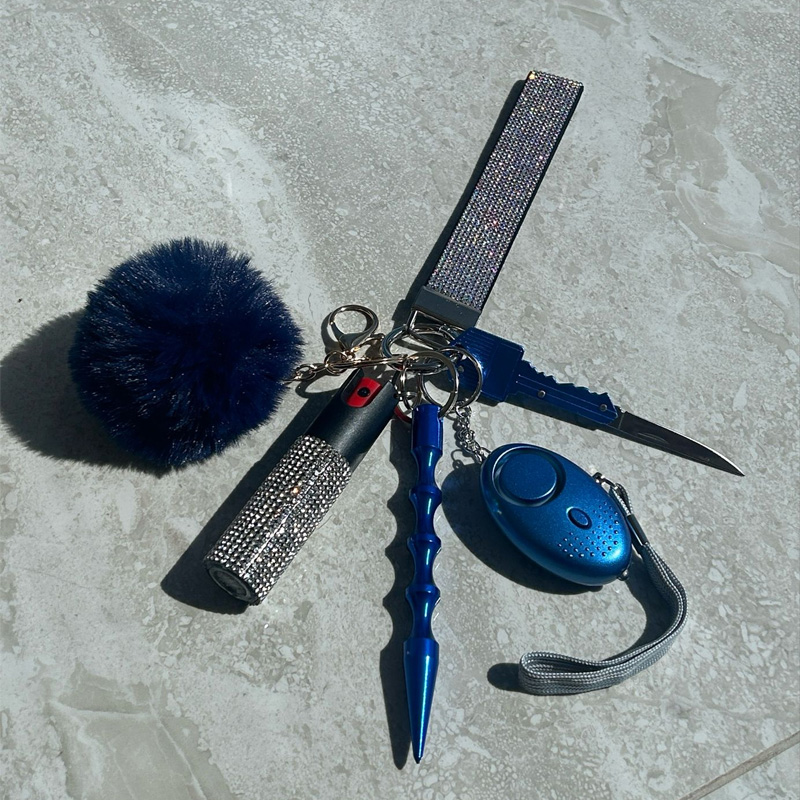 Self-defense multi-functional pendant keychain