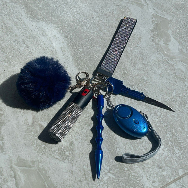 Self-defense multi-functional pendant keychain