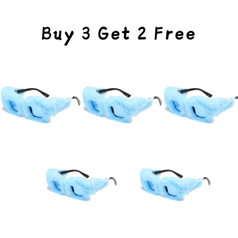 Plush Square Frame Sunglasses