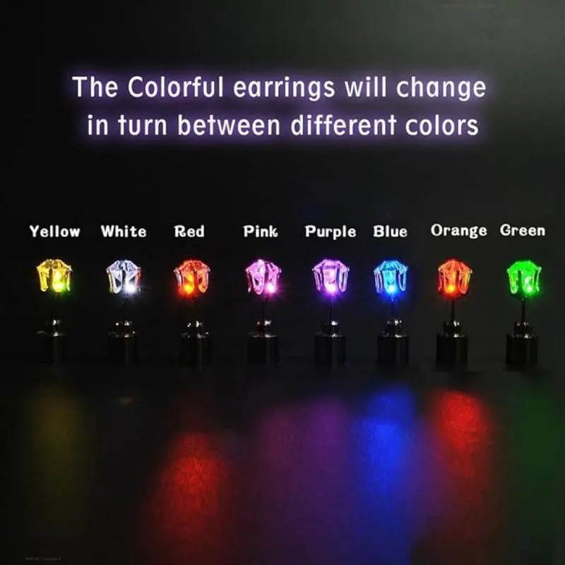 LED Rainbow Earrings