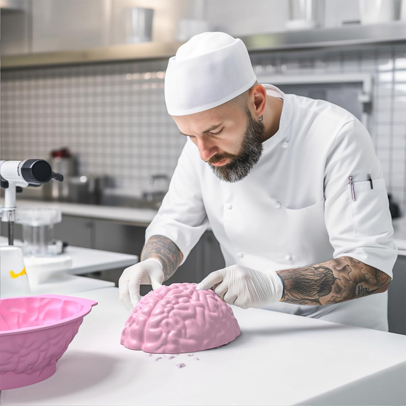 3D realistic silicone brain mold