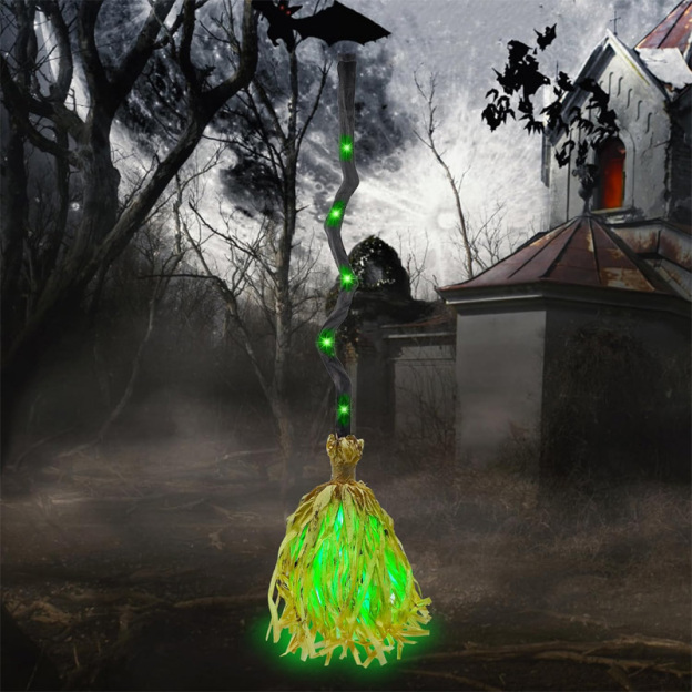 Animated witch's broom