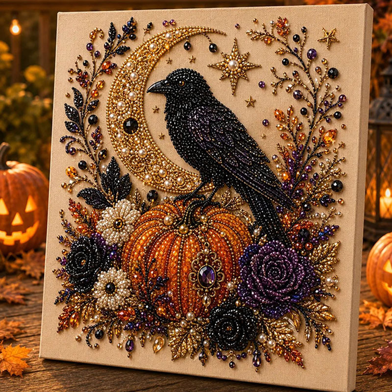 Halloween Self-Adhesive Pearl Art