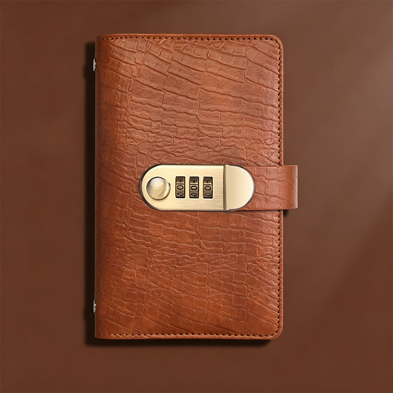 Combination Lock Binder Wallet