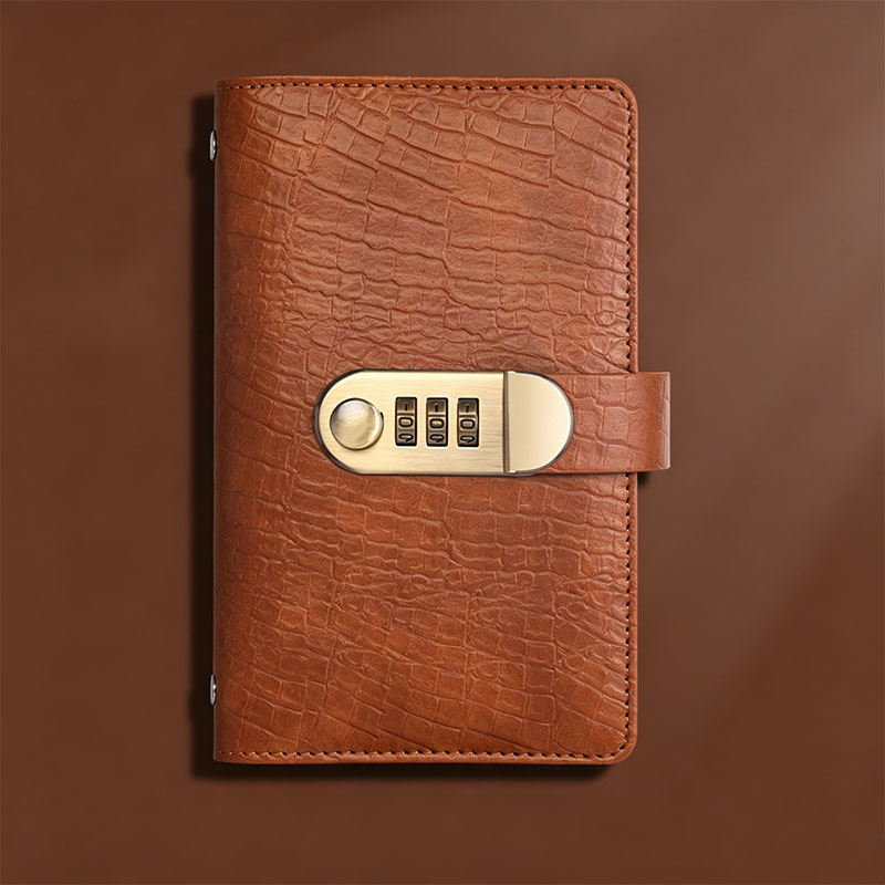 Combination Lock Binder Wallet