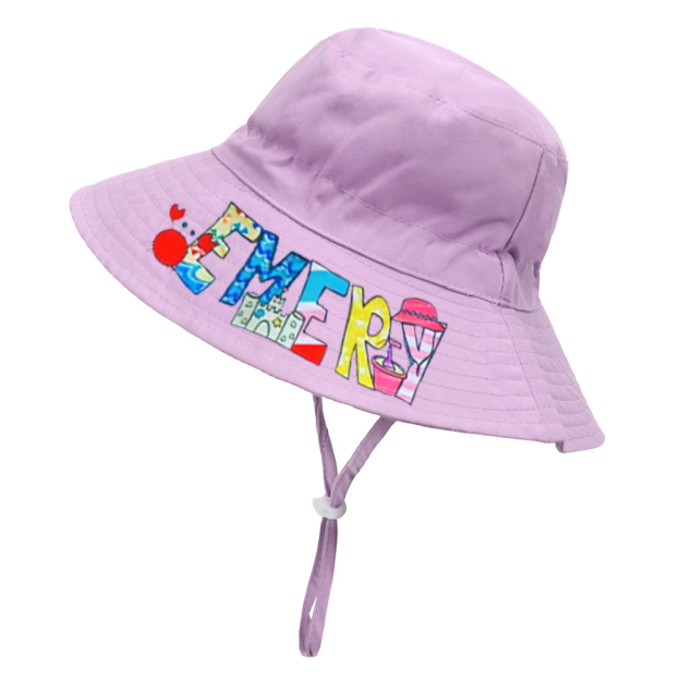Personalized cute summer sun protection bucket hat