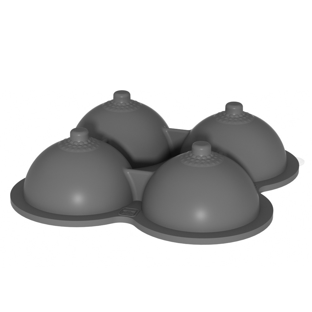 Party Bartender 4-piece Ice Mold Breast Shape Ice Box