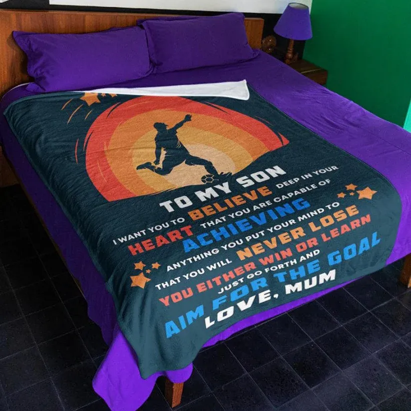 Soccer/Football v2 - Personalized Blanket