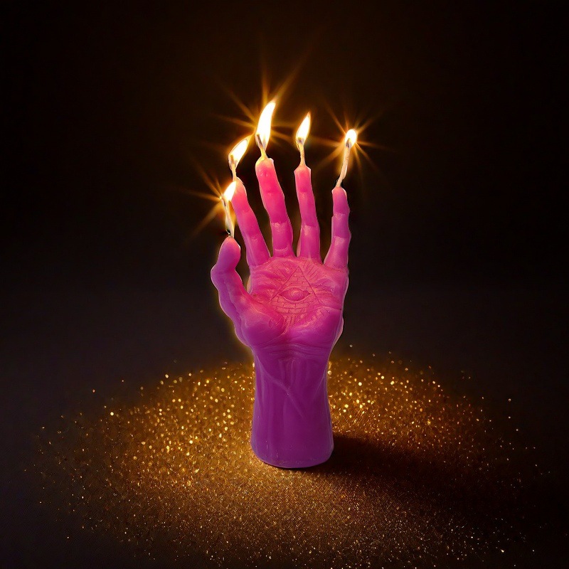 Burning finger candle props decoration