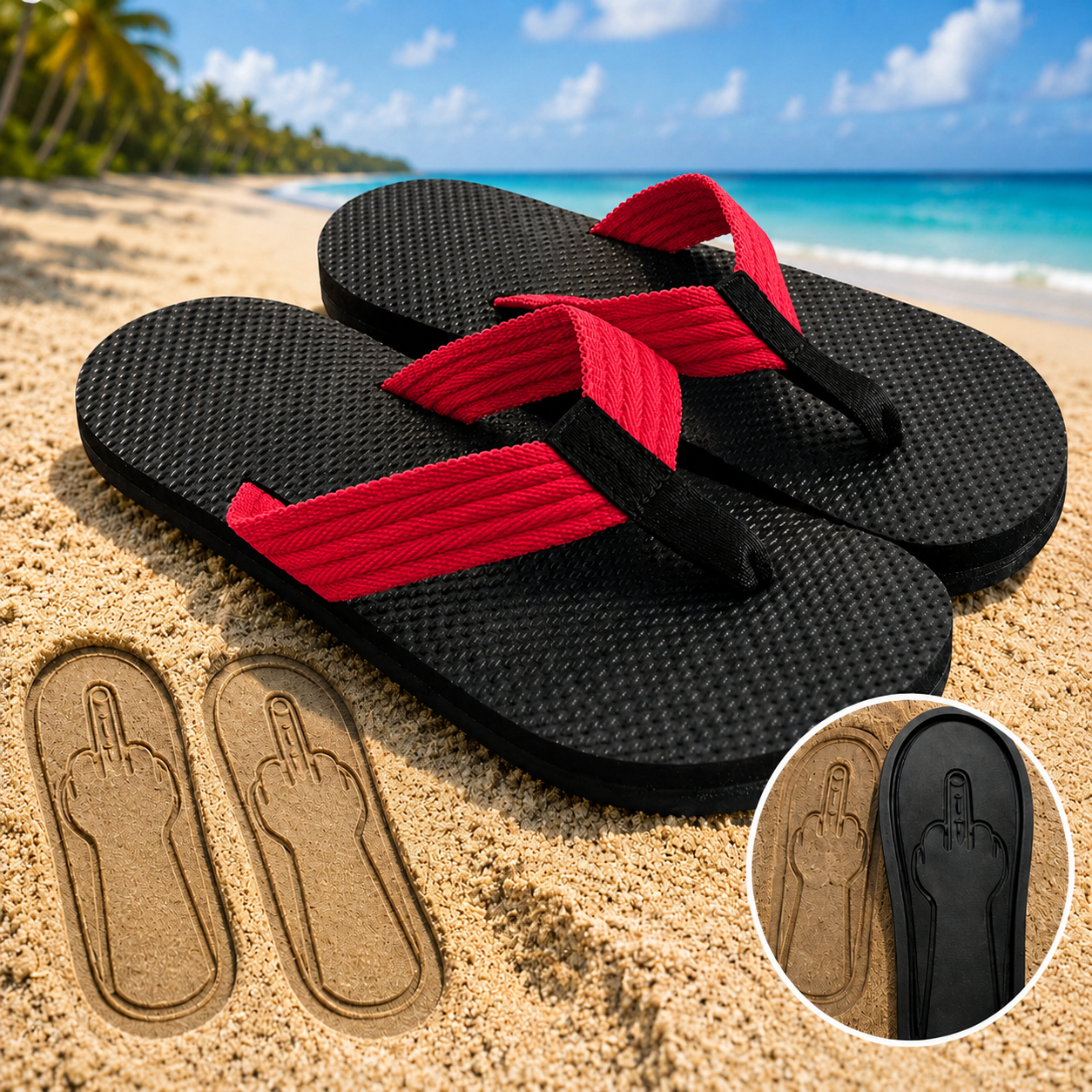 Funny Platform Flip Flops