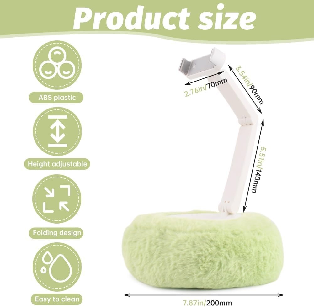 Cell Phone Holder Plush Pillow Holder