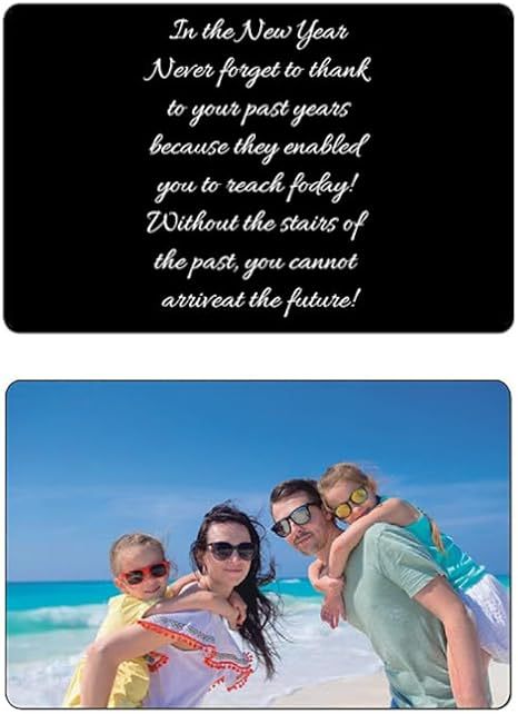 👍Personalized Picture/Text Wallet Metal Card💖