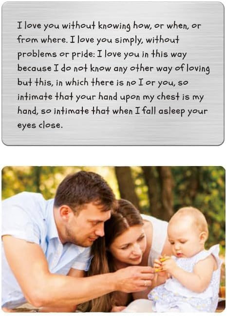 👍Personalized Picture/Text Wallet Metal Card💖