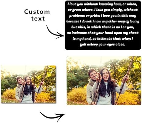 👍Personalized Picture/Text Wallet Metal Card💖