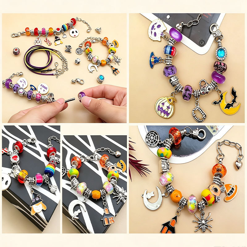 Halloween beaded bracelet set