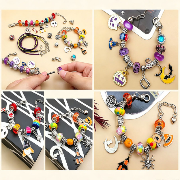 Halloween beaded bracelet set