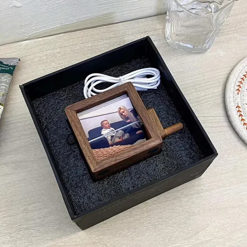 💕Custom Flip Book Frame Animation Machine✨ Mechanical Hand-cranked Photo Album with Light