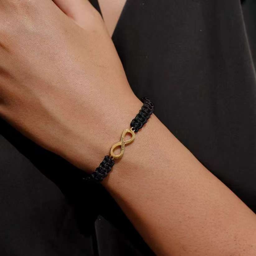 "Linked for Life"Personalized Couple's Bracelet Set