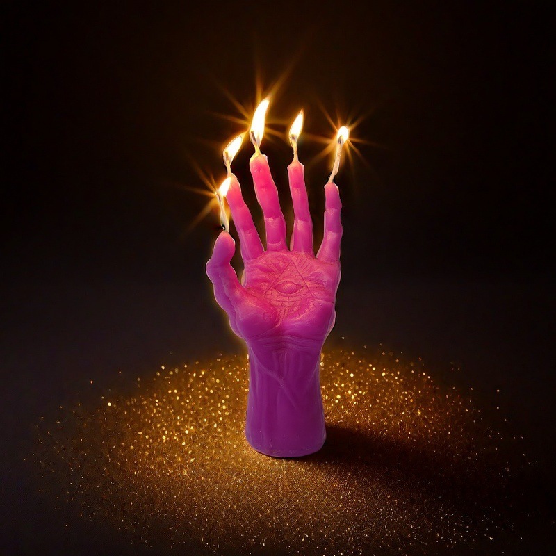 Burning finger candle props decoration